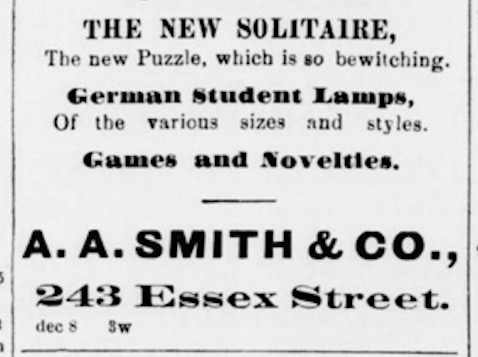 New Solitaire (Salem Register, 08/12/1879)